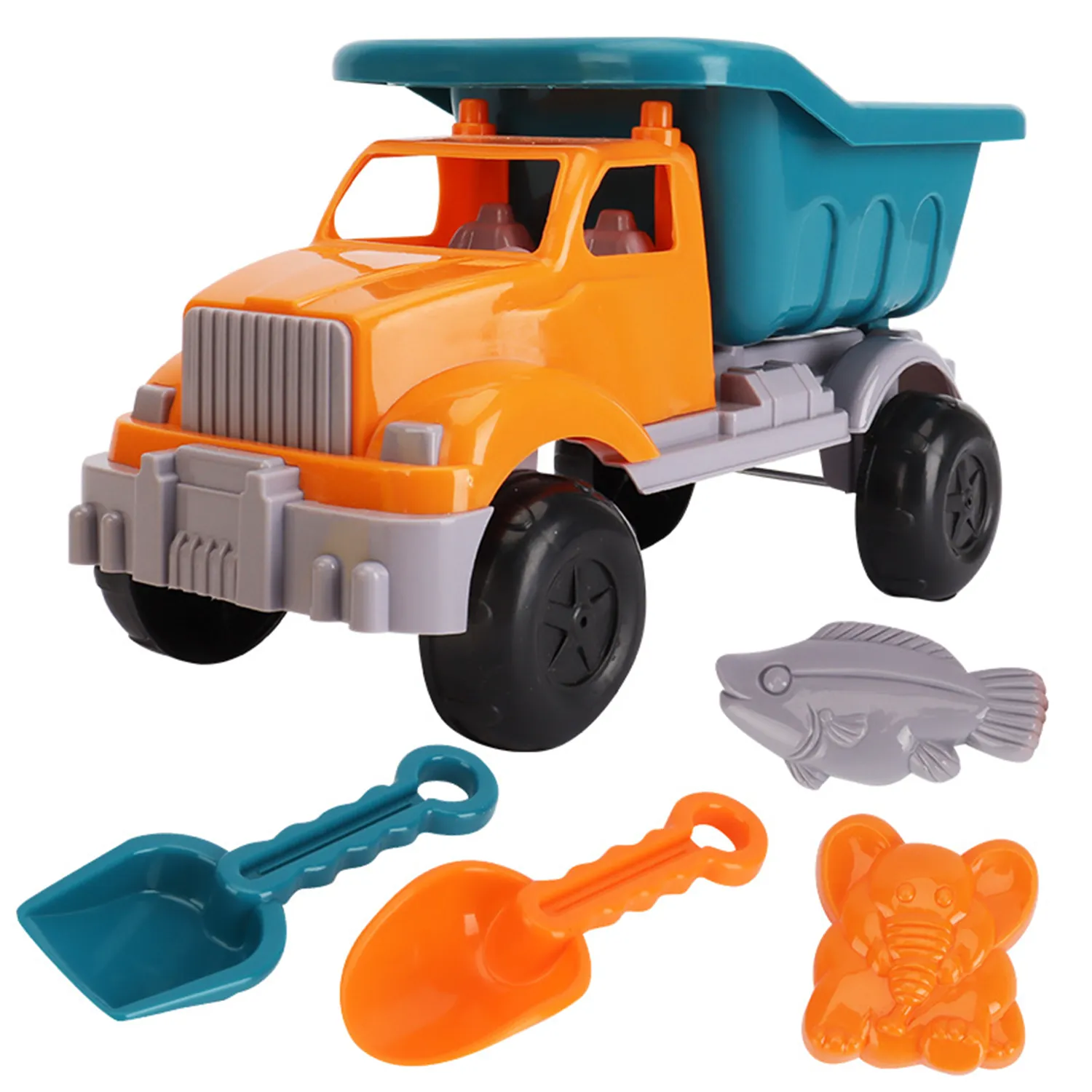 Children's Beach Toy Car/Bucket Set 4
