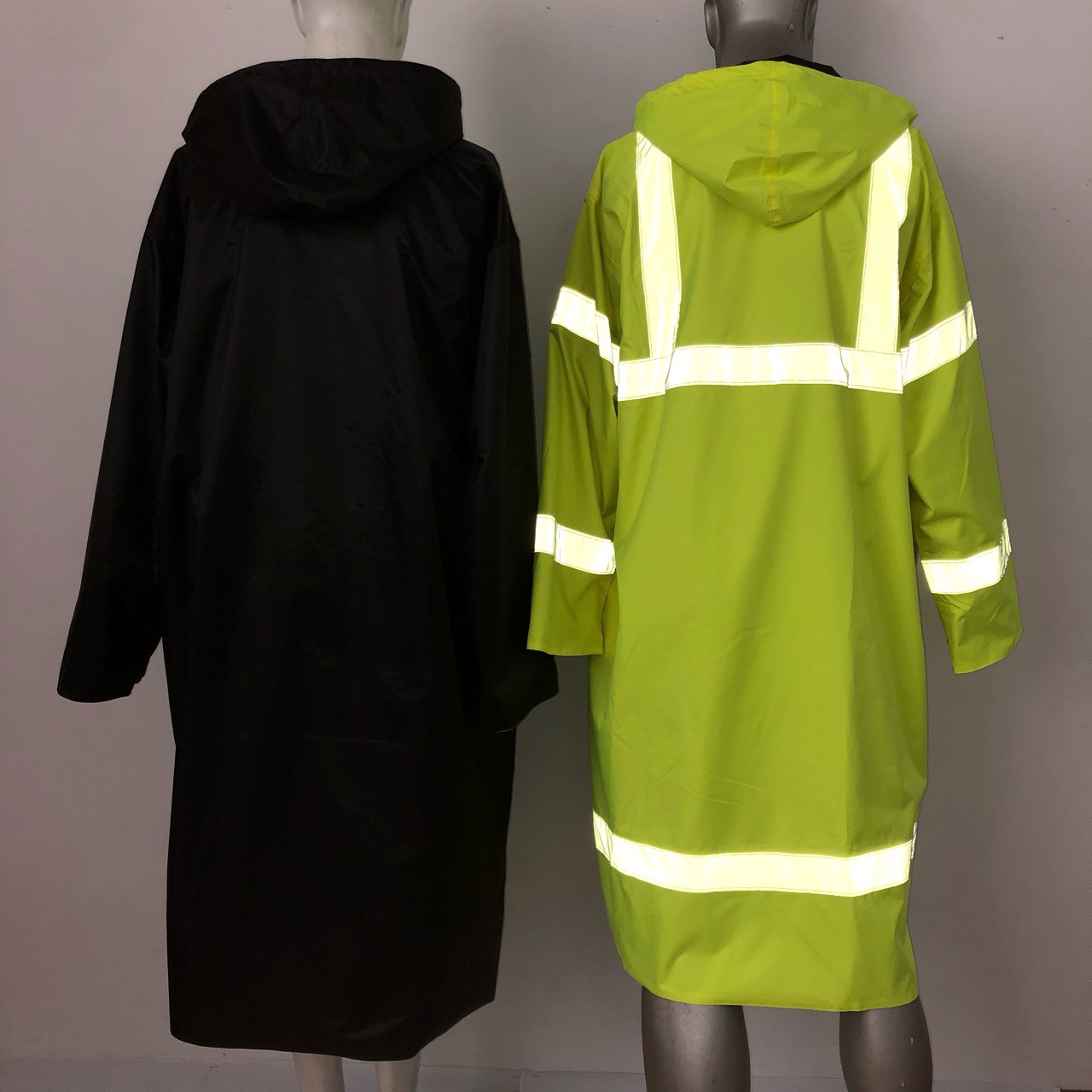 Reflective Long Safety Rain Jacket 4