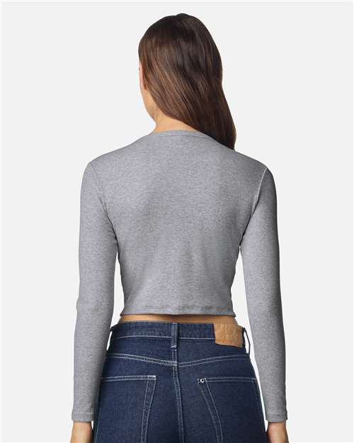 Women's Baby Rib Long Sleeve Fitted Tee - BR2107 8