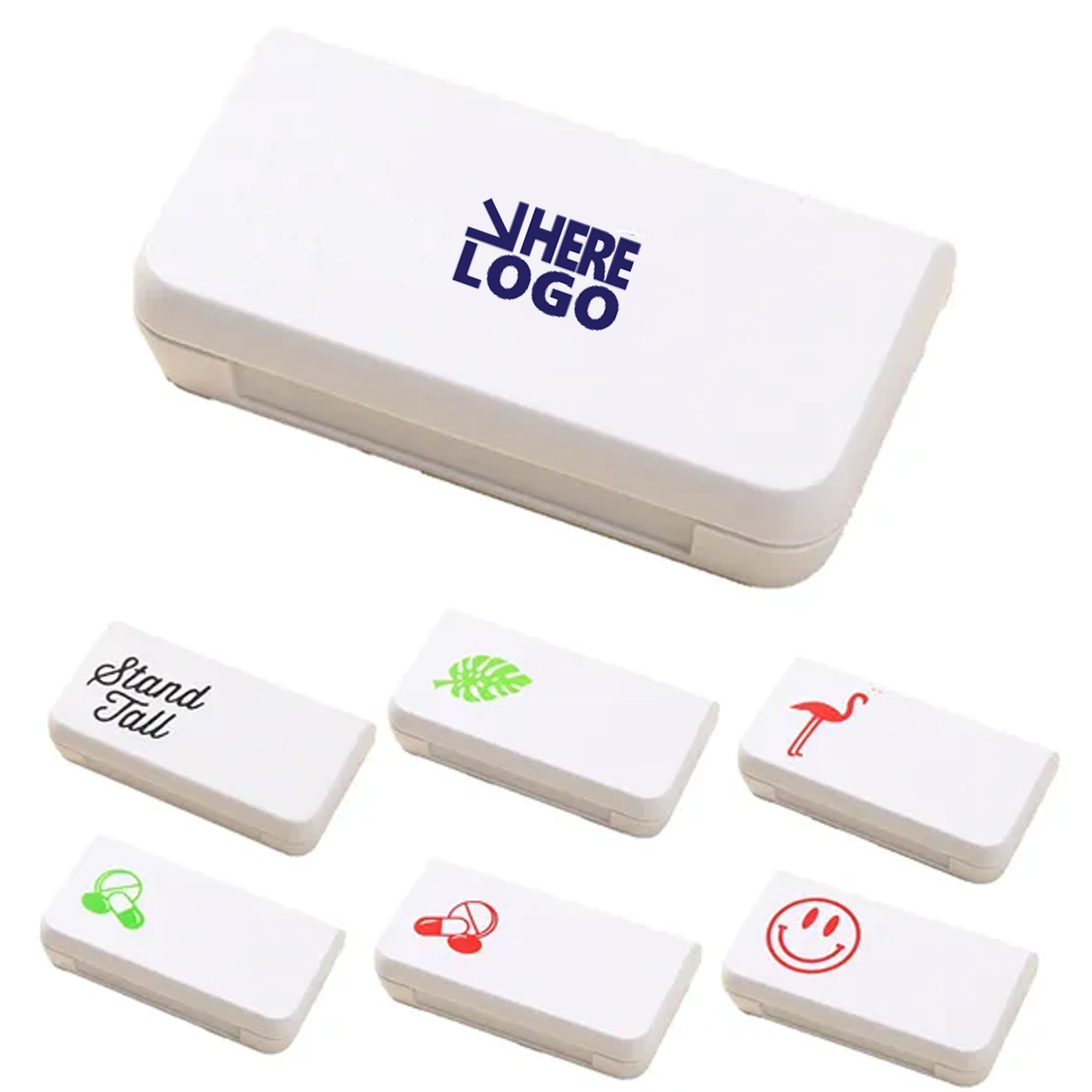 Three-Drawer Compact Pill Dispenser Box 1