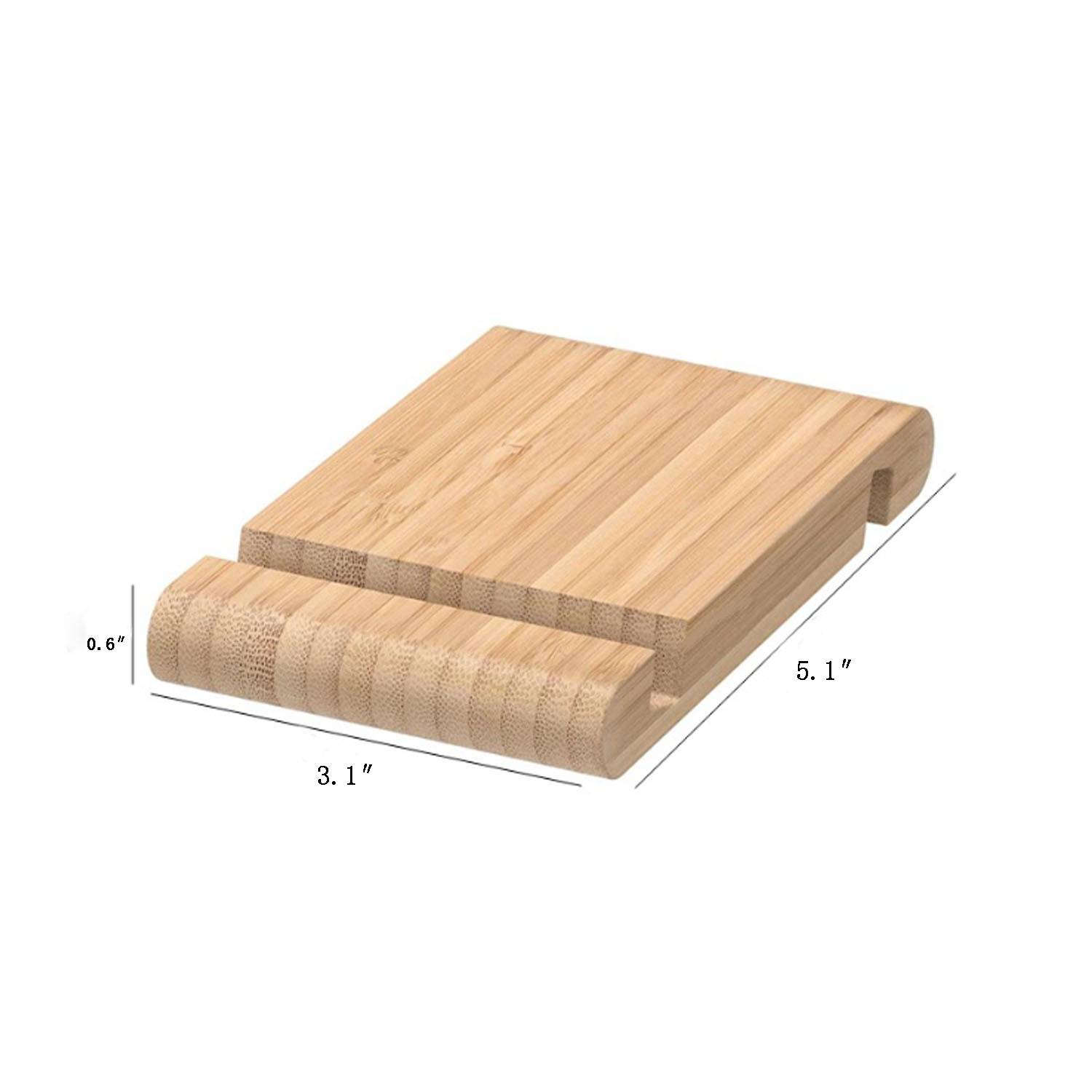 Wooden mobile phone tablet desktop stand 4