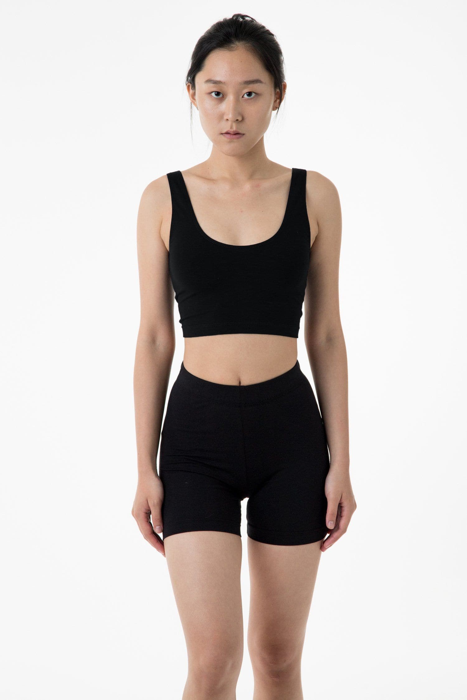 COTTON SPANDEX BIKER SHORTS 7