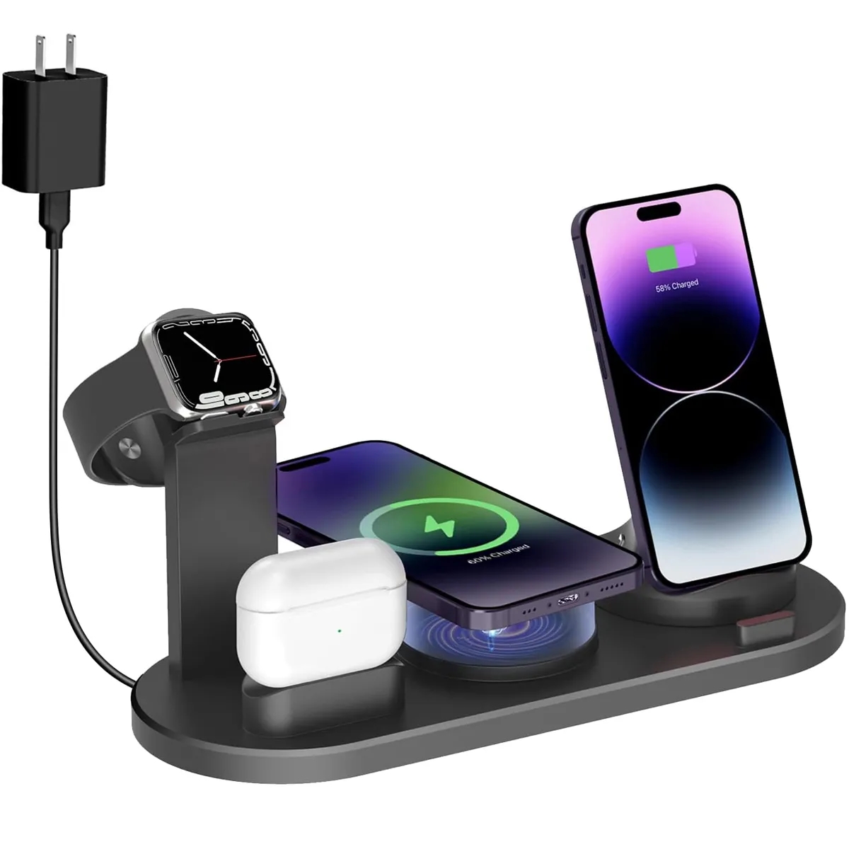 4 in 1 Wireless Charging Station for Multiple Devices 2