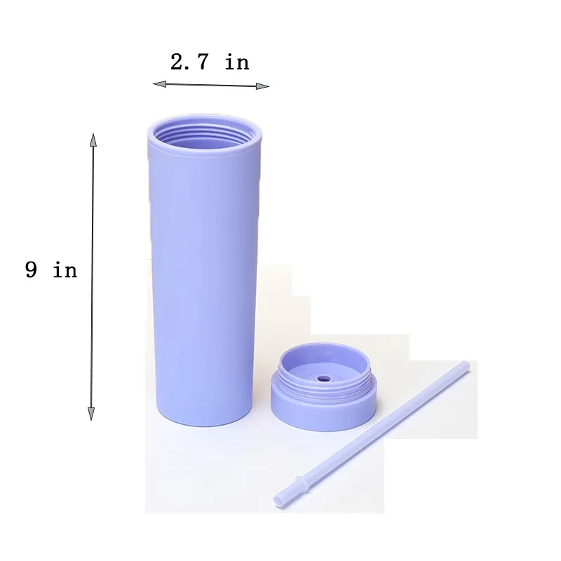 16oz Double Wall Skinny Tumblers 2