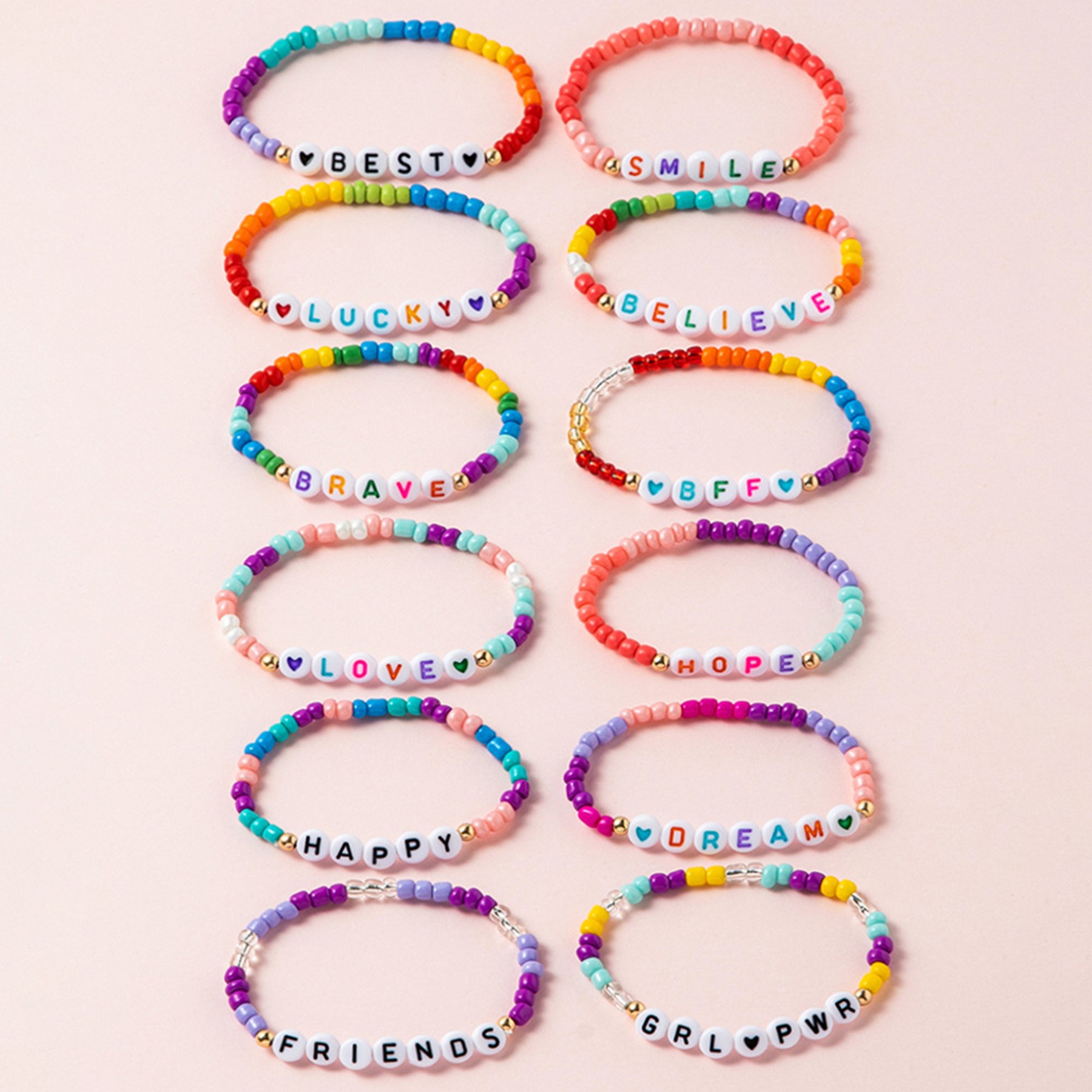Elastic Beaded Friendship Bracelet 2