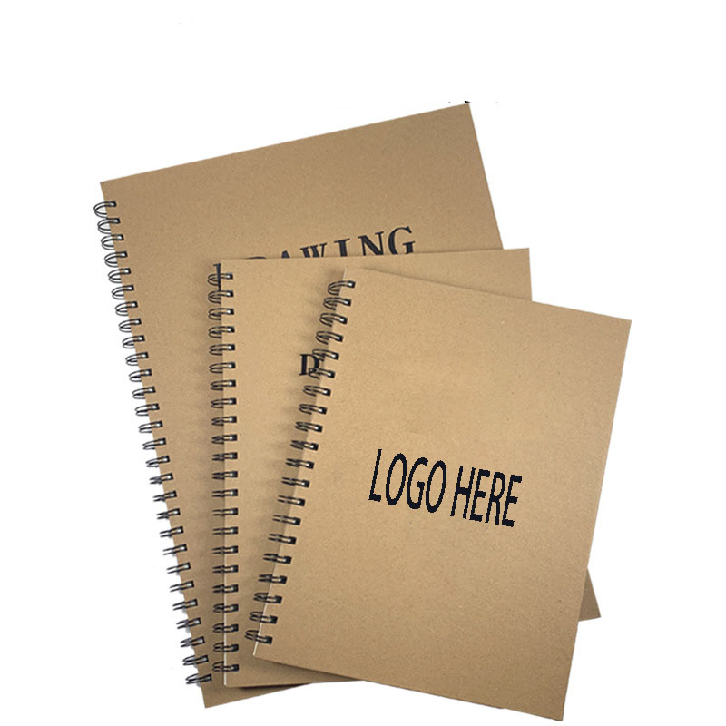 160 GSM Thick Unlined Paper B5 Spiral Drawing Sketchbook 7.3x10 Inch ---- 35 Sheets 5