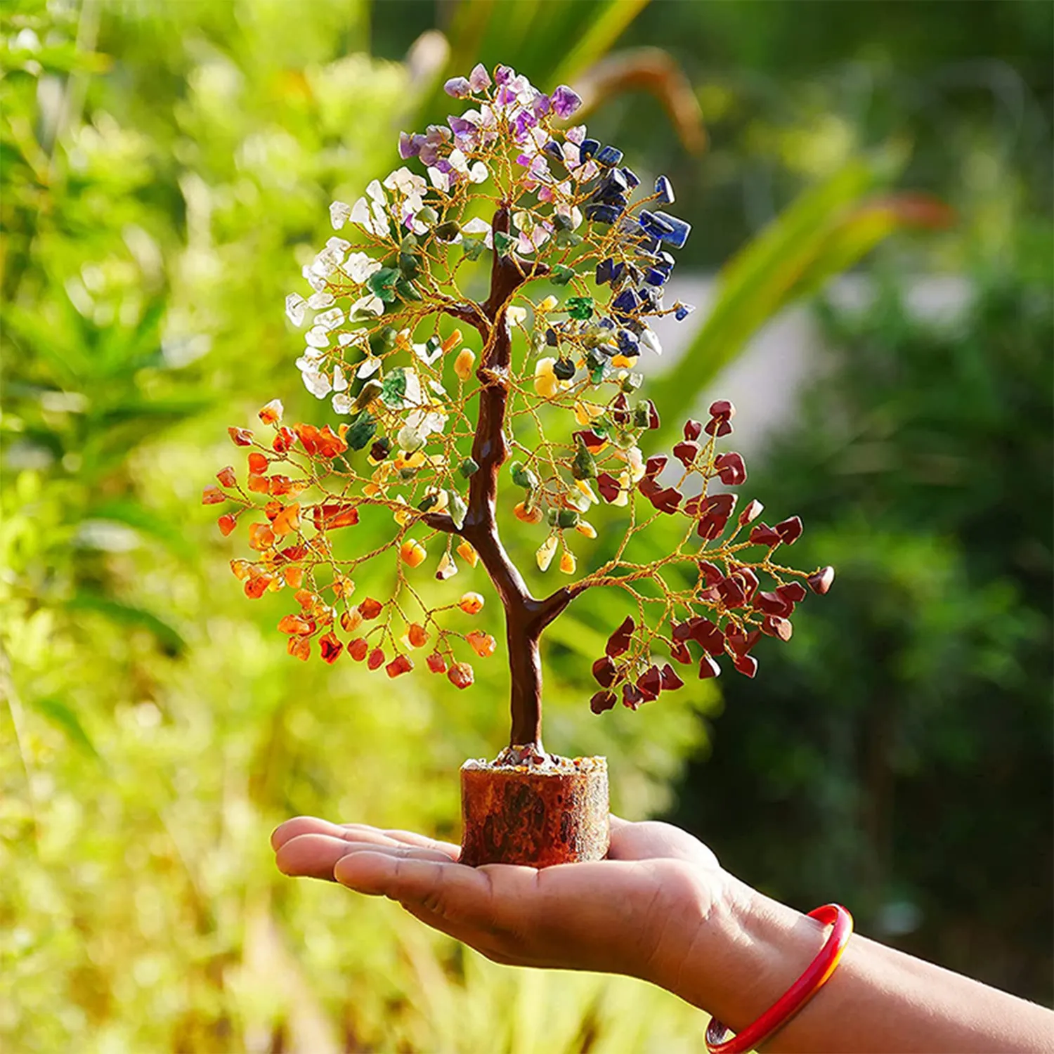 Handmade Crystal Tree of Life 7 Chakra Healing 6