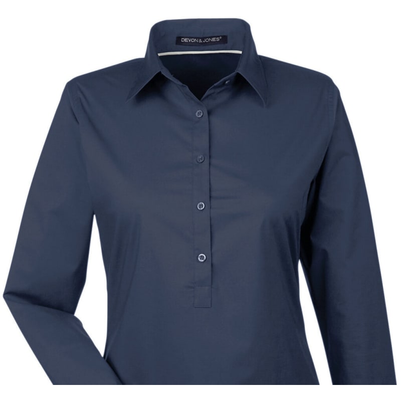 Devon & Jones Ladies' Perfect Fit™ Half-Placket Tunic Top 8