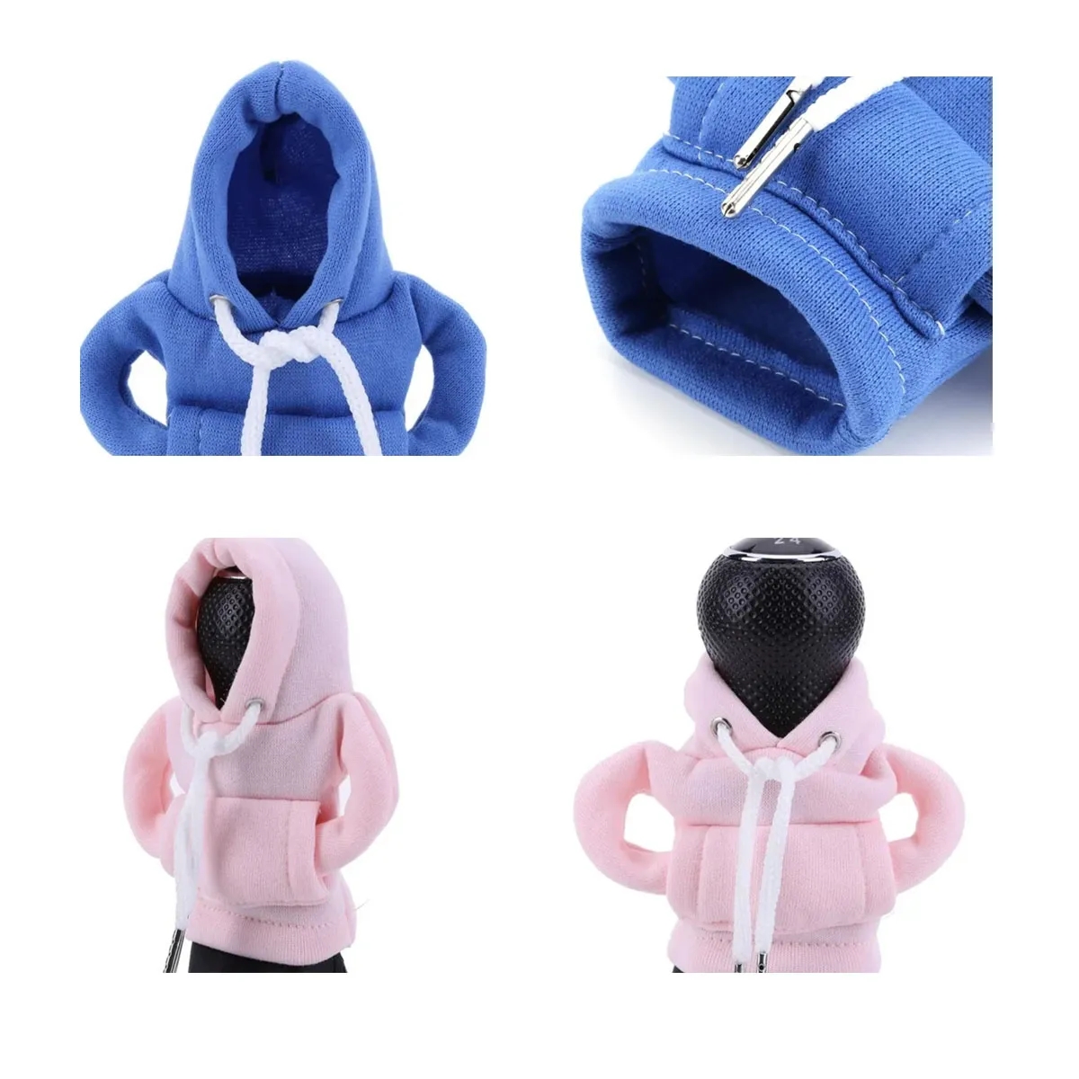 10pcs Fashionable Unique Mini Car Gear Shift Cover Hoodie 2