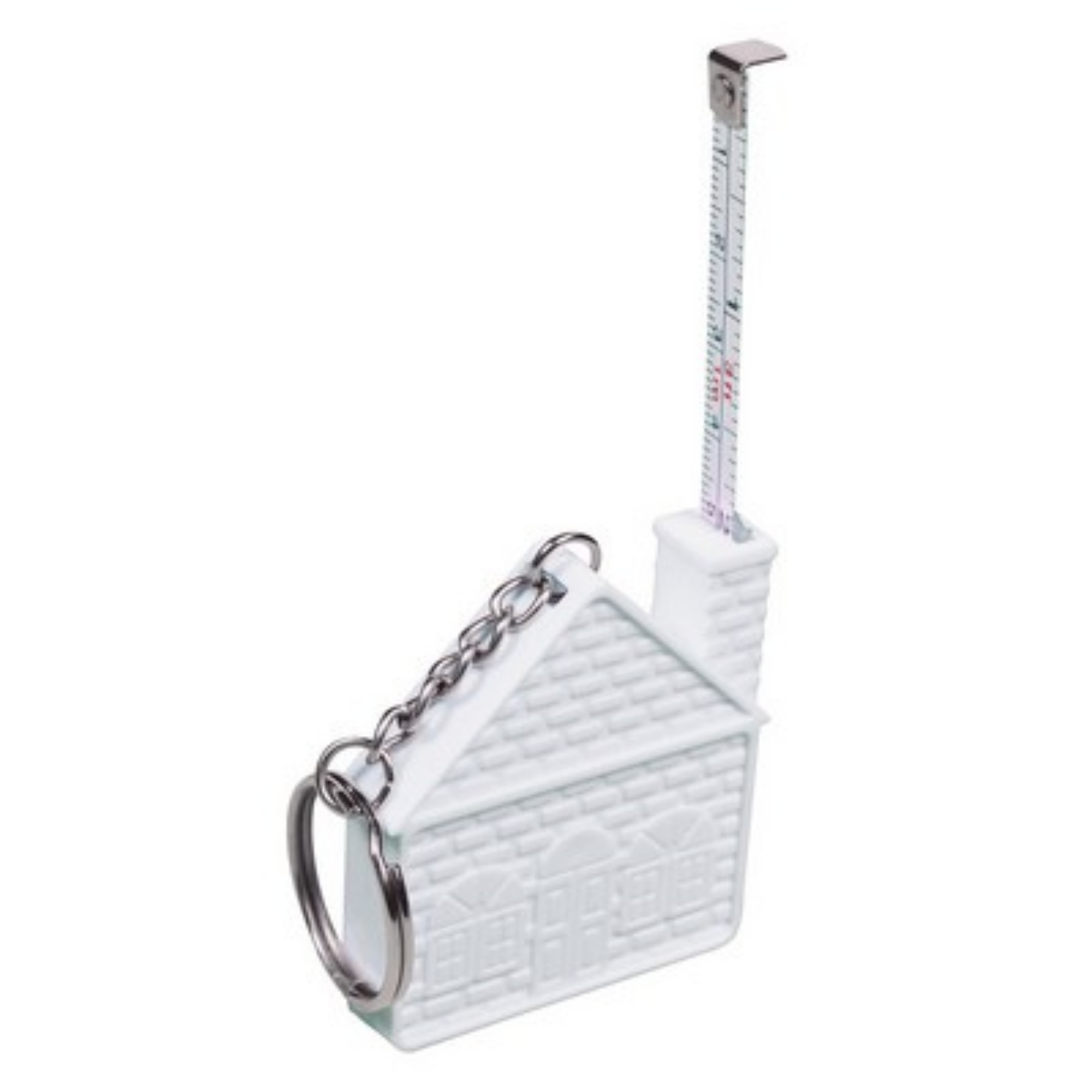 Small House Shaped Measure Tape Keychain 2