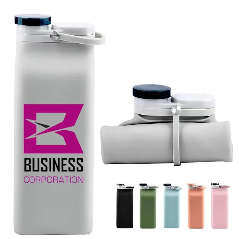 Custom 20oz Large Printing Area Collapsible Water Bottle 3