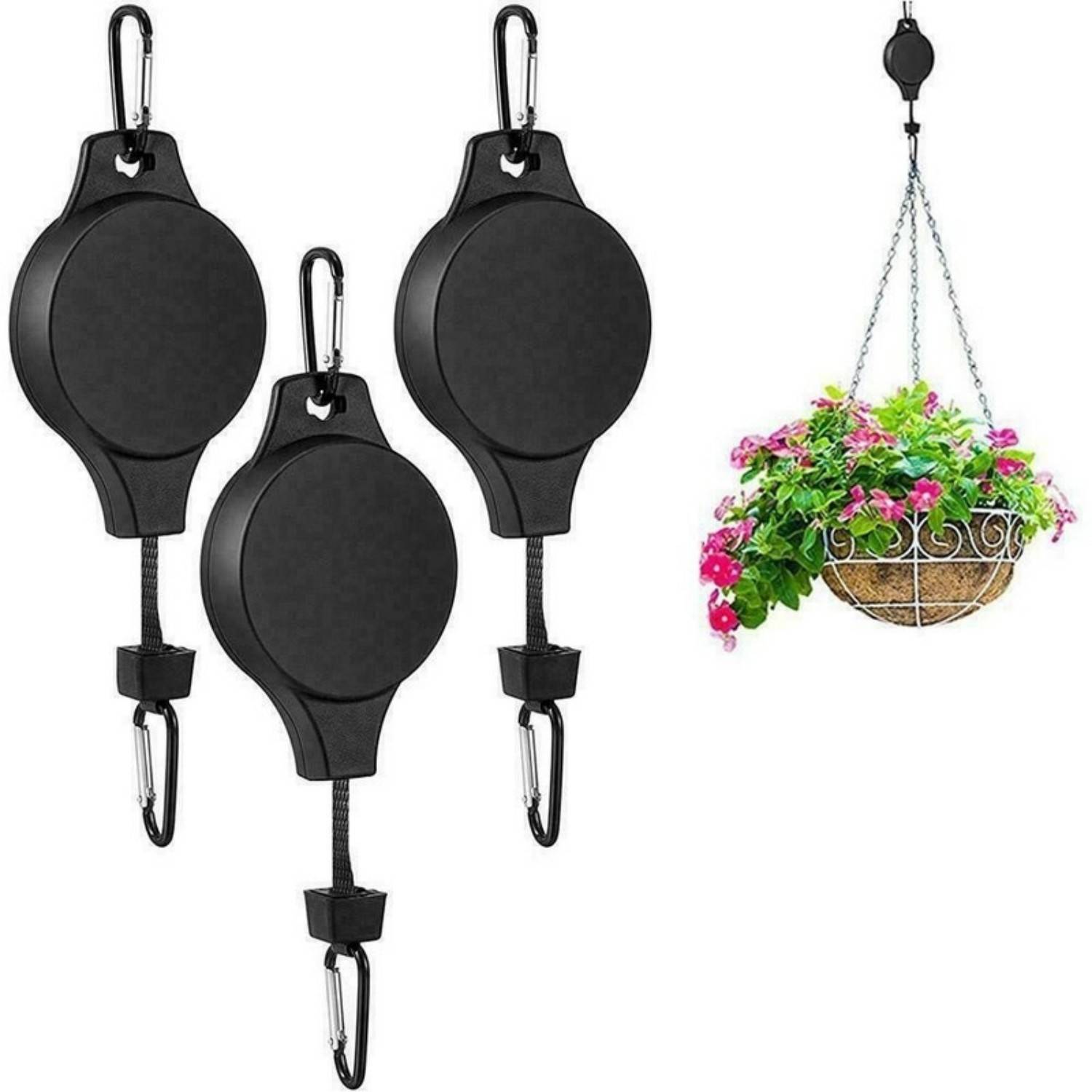 Plastic Retractable plant Hanger Hook 5
