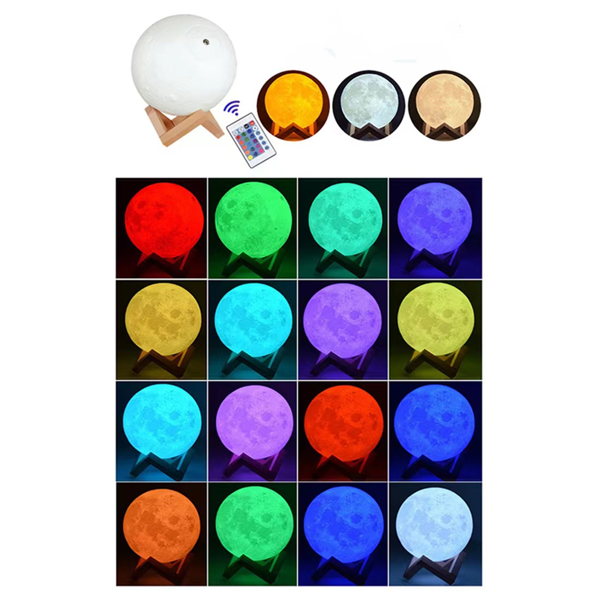 Remote Touch Control Moon Light For Bedroom 1