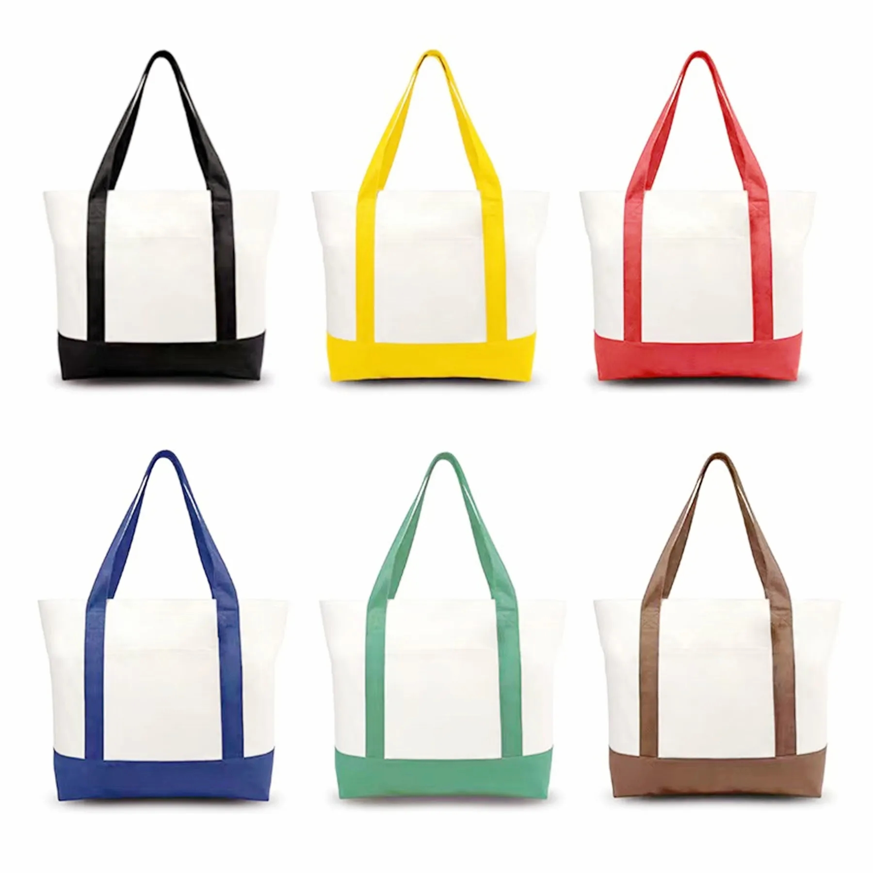 12oz Canvas Shoulder Tote Bag MOQ 50PCS 1