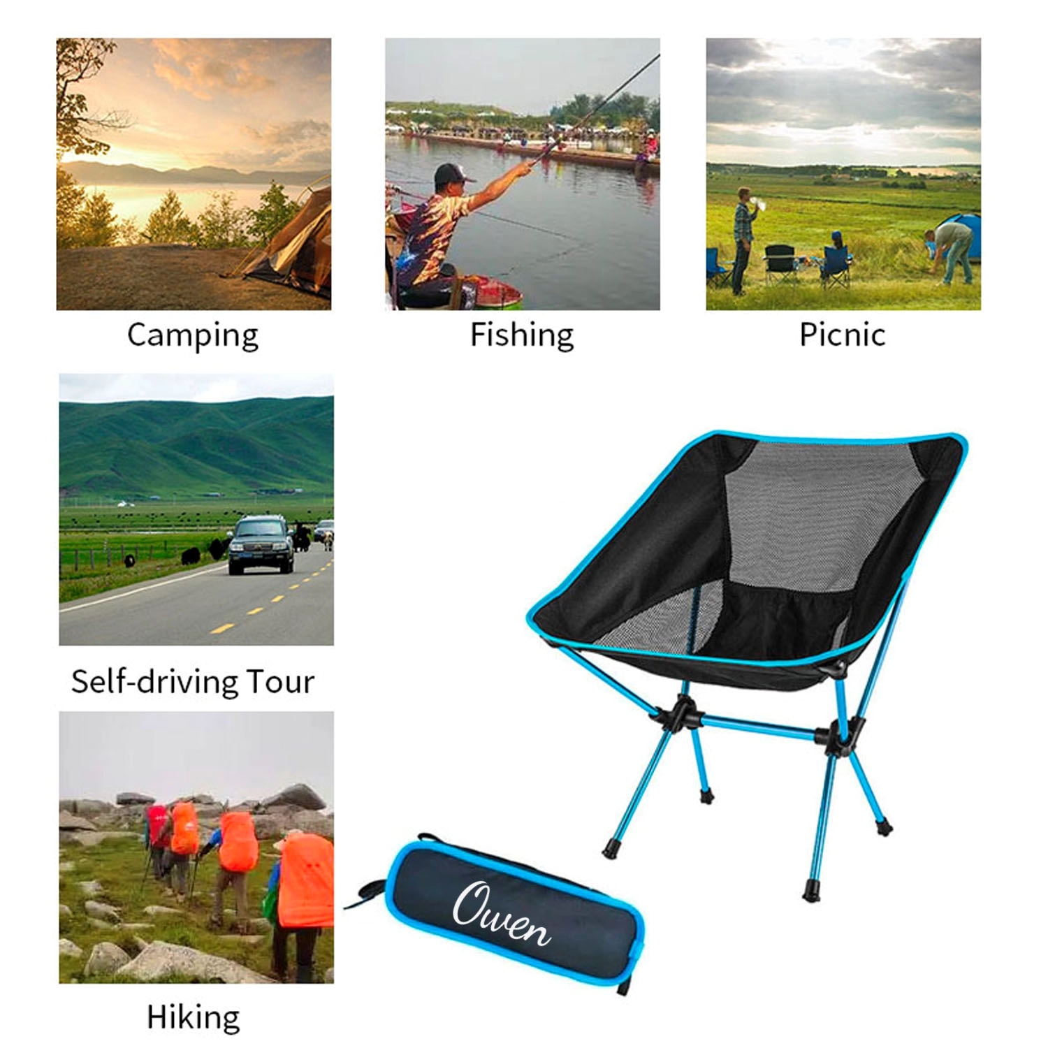 Foldable Mesh Ourdoor Rocking Chair 2