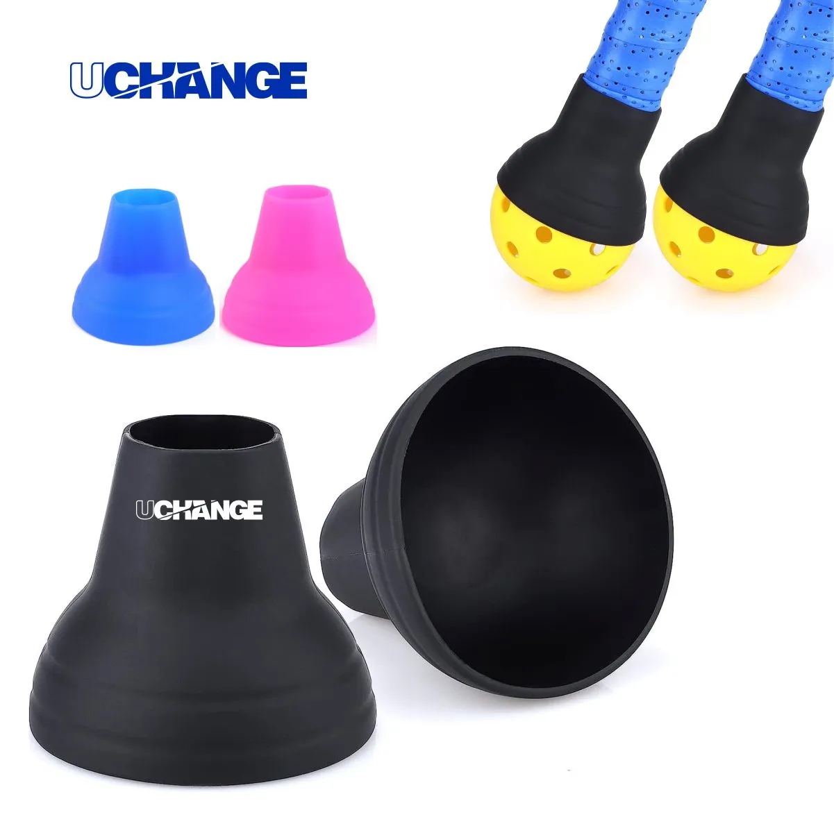 Silicone Grip Mount Ball Picker For Pickleball Paddles 1