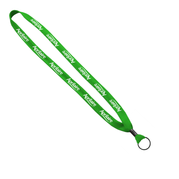 5/8" Polyester Shoelace Lanyard with Metal Crimp & Split-Ring 81