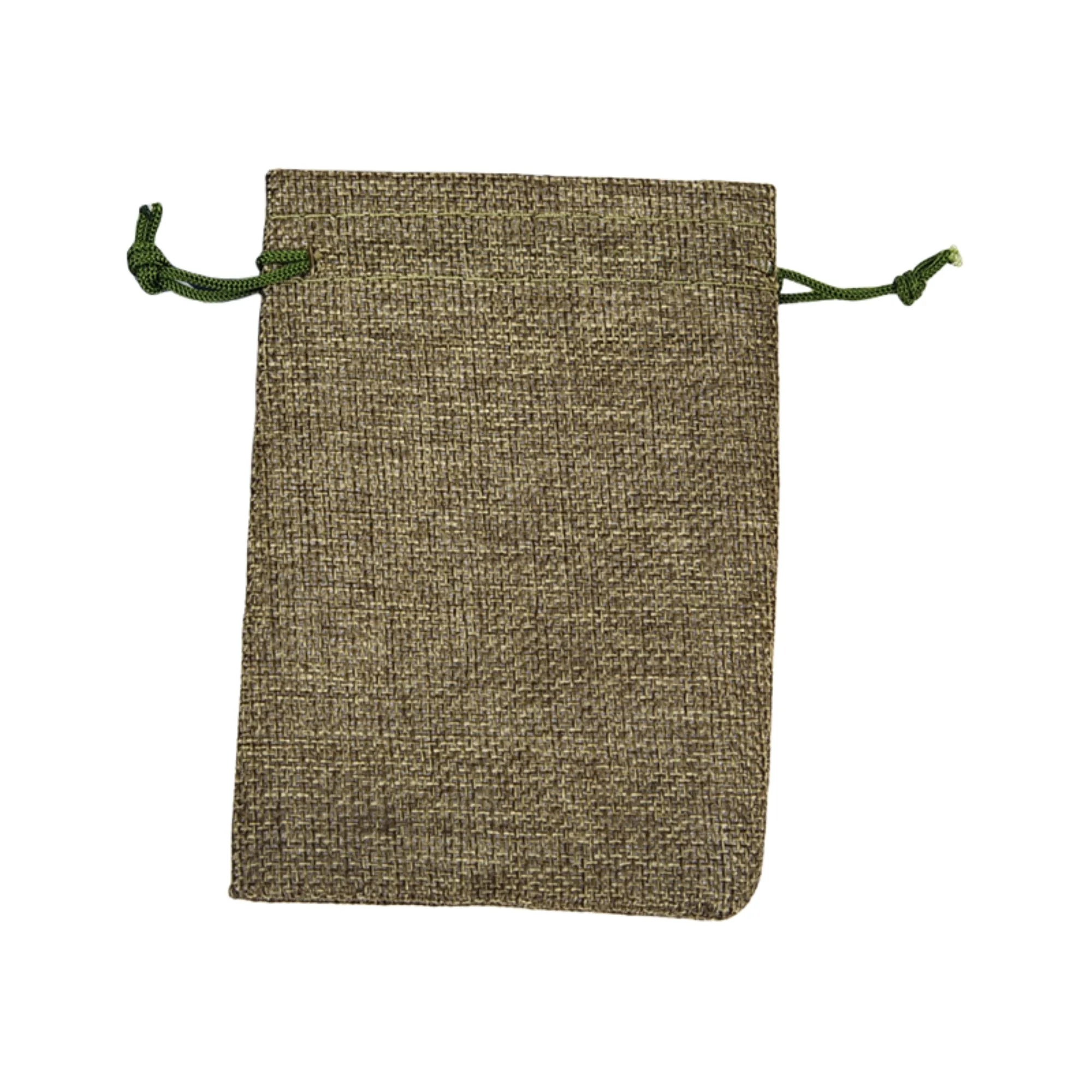 Linen Vintage Drawstring Pocket Gift Bag 6