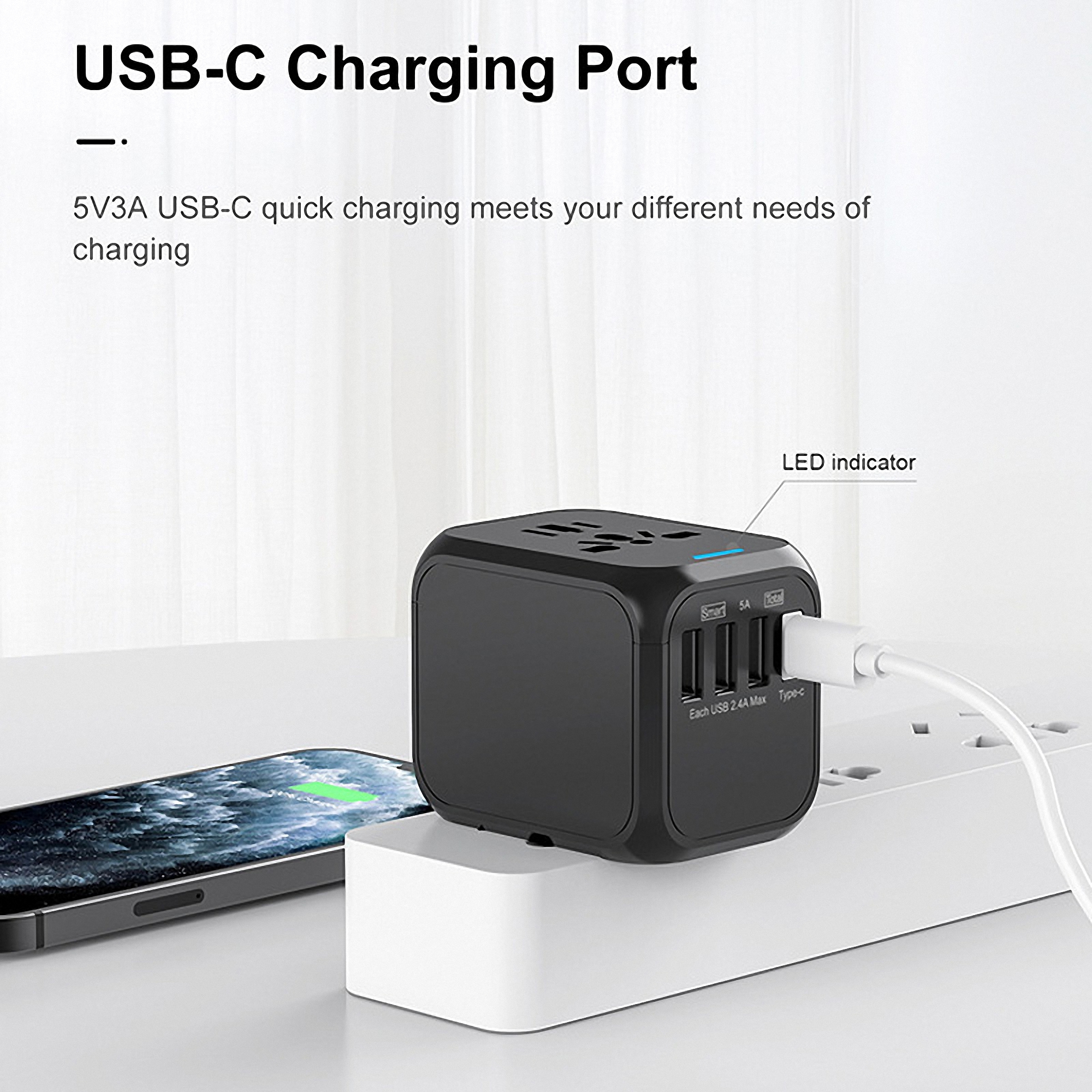 Worldwide Travel Adapter Plug 5