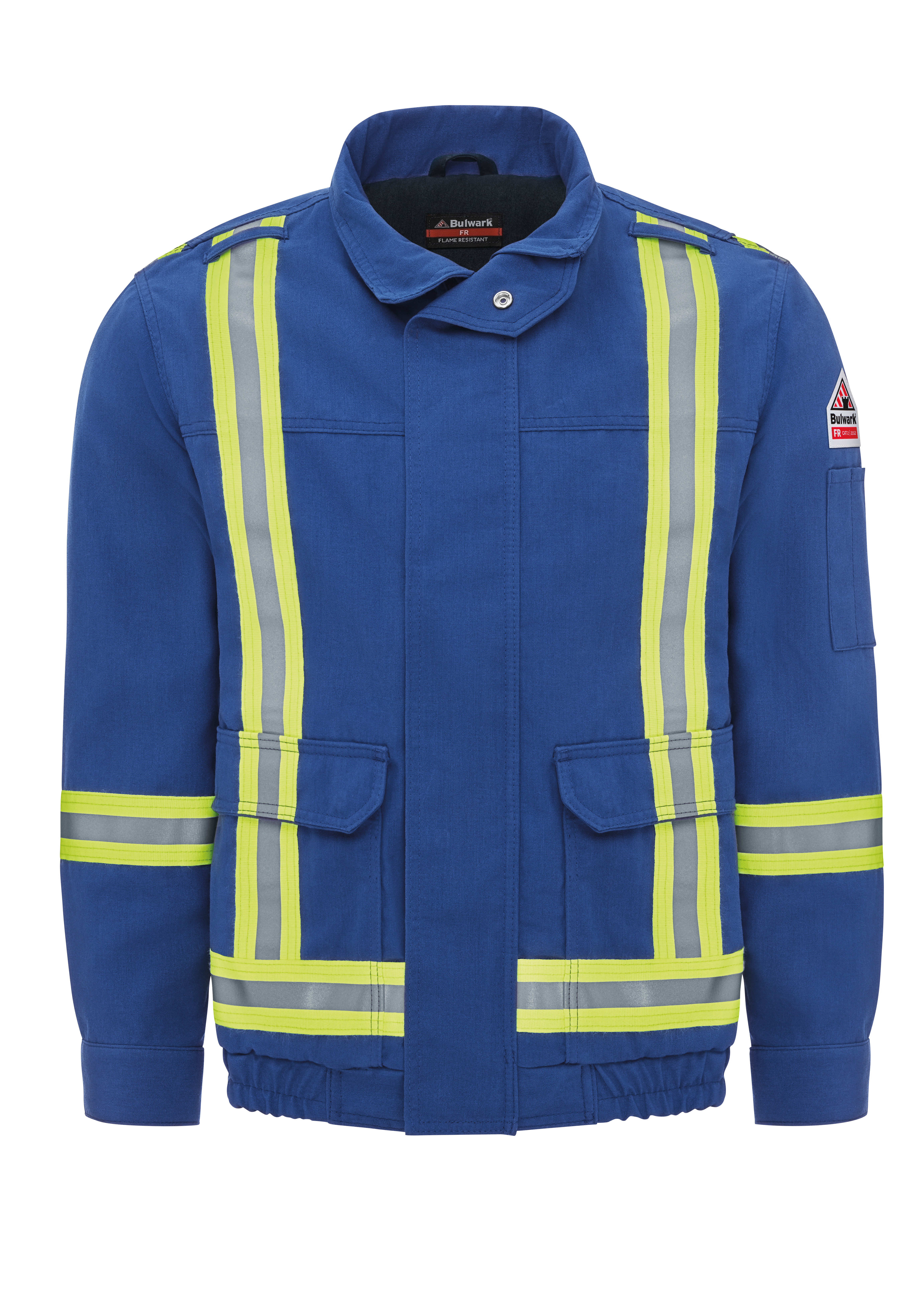 Bulwark® Men's Lightweight Nomex FR Lined Bomber Jacket with Reflective Trim 2