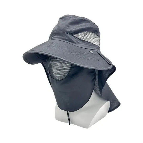 Wide-Brim Sun Hat - Full-Coverage UV Protection 10