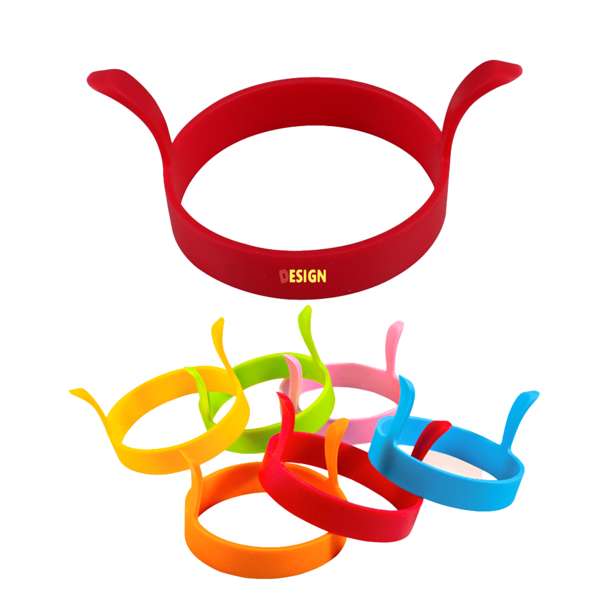 Silicone Round Kitchen Omelette Mold 2