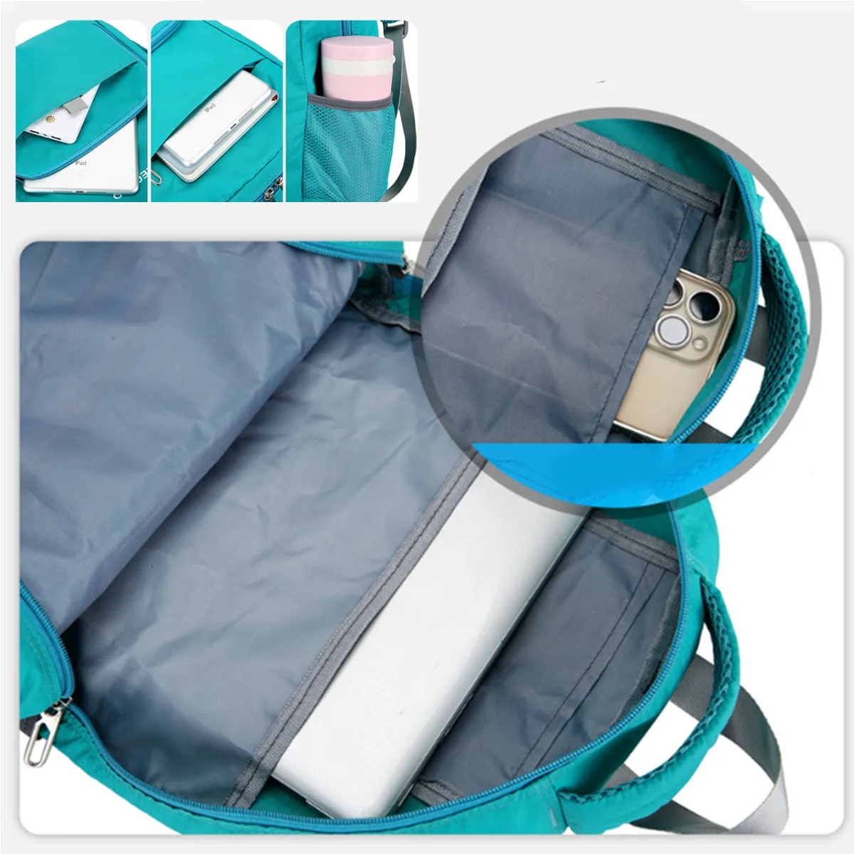 Lightweight Foldable Hiking Backpack Travel School Bag 6