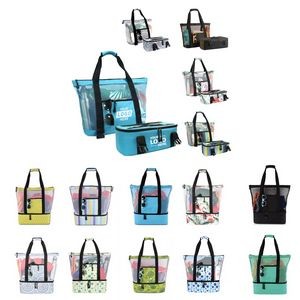 Sandproof Beach Tote Bags With Cooler 5