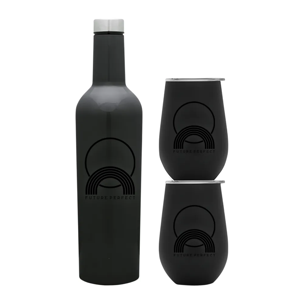 Wine Growler & Tumbler Luxury Gift Set with Bottle Slot 3