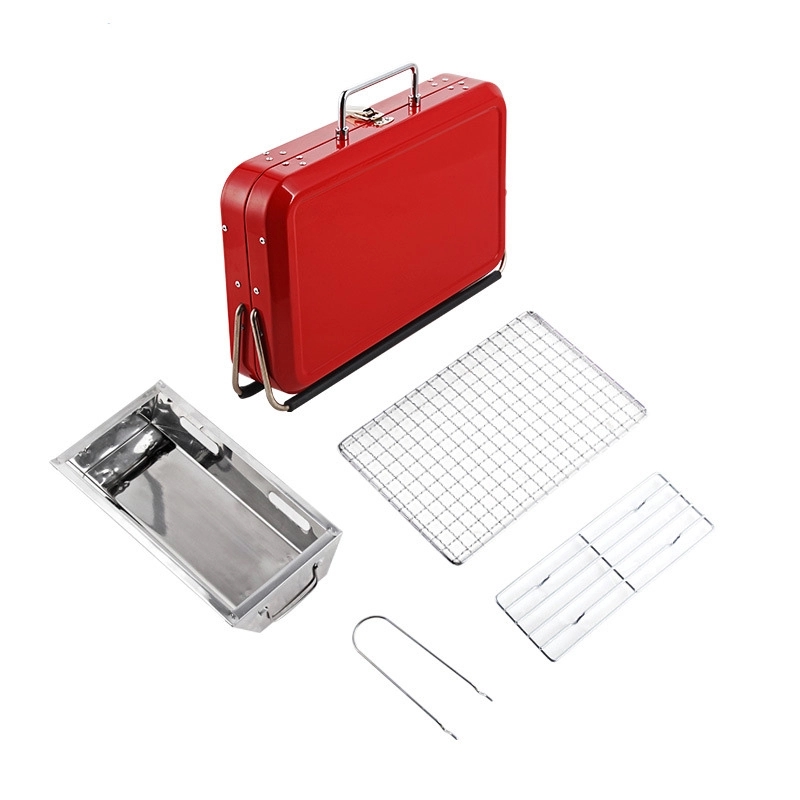 Stainless Steel Portable Folding Charcoal Barbecue Grill 6