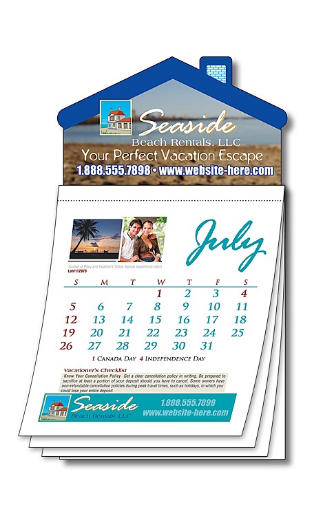 Magna-Cal House Magnet Calendar - Custom 3.5x6.25 3