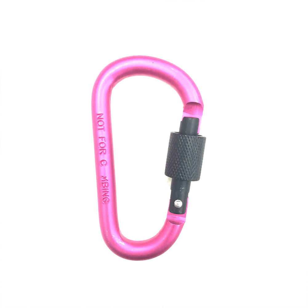 #8 D-shaped 24g high quality frosted carabiner backpack hook 7