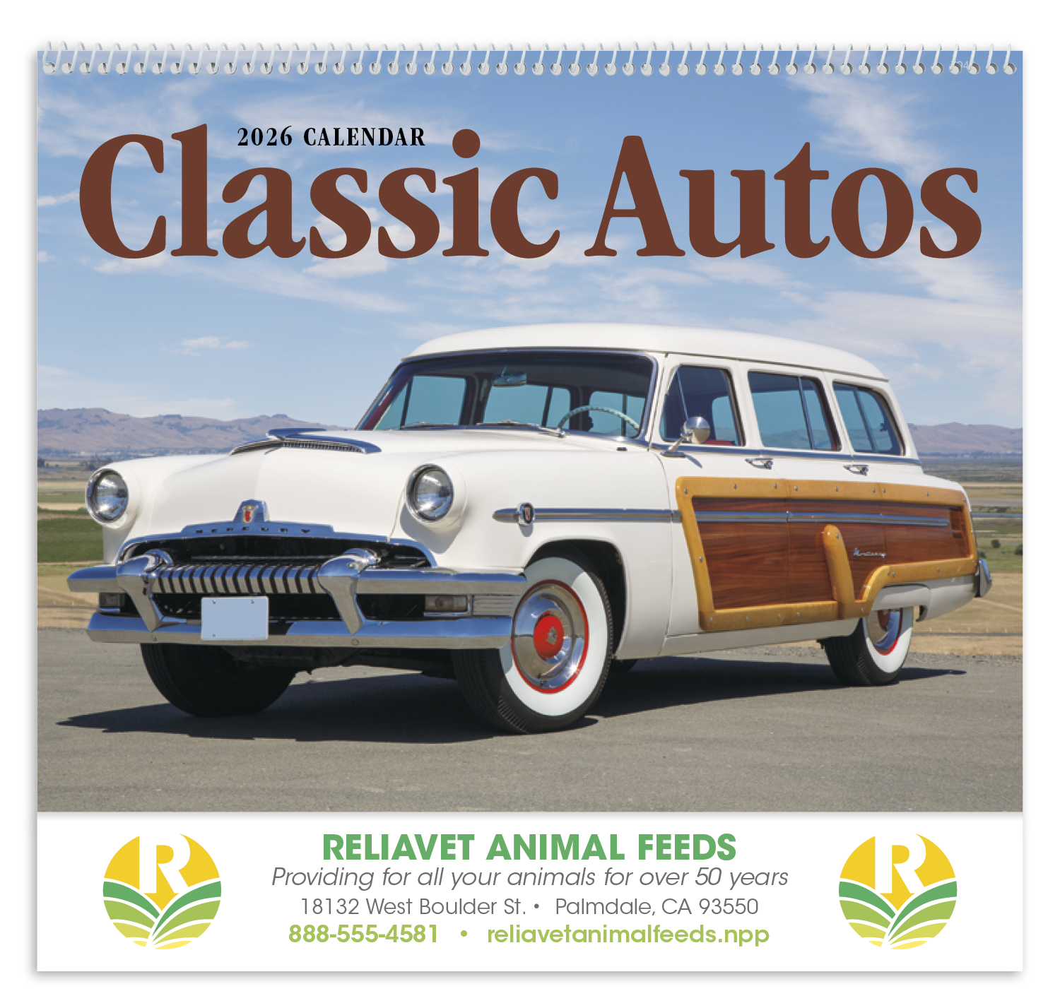 Good Value™ Classic Autos - Spiral Calendar 30