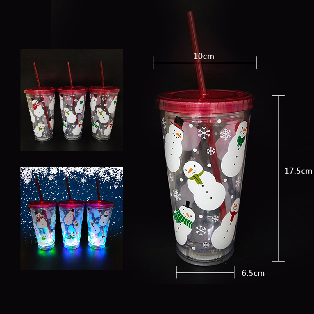 Led Light Up Travel Mug Tumbler With Straw 2