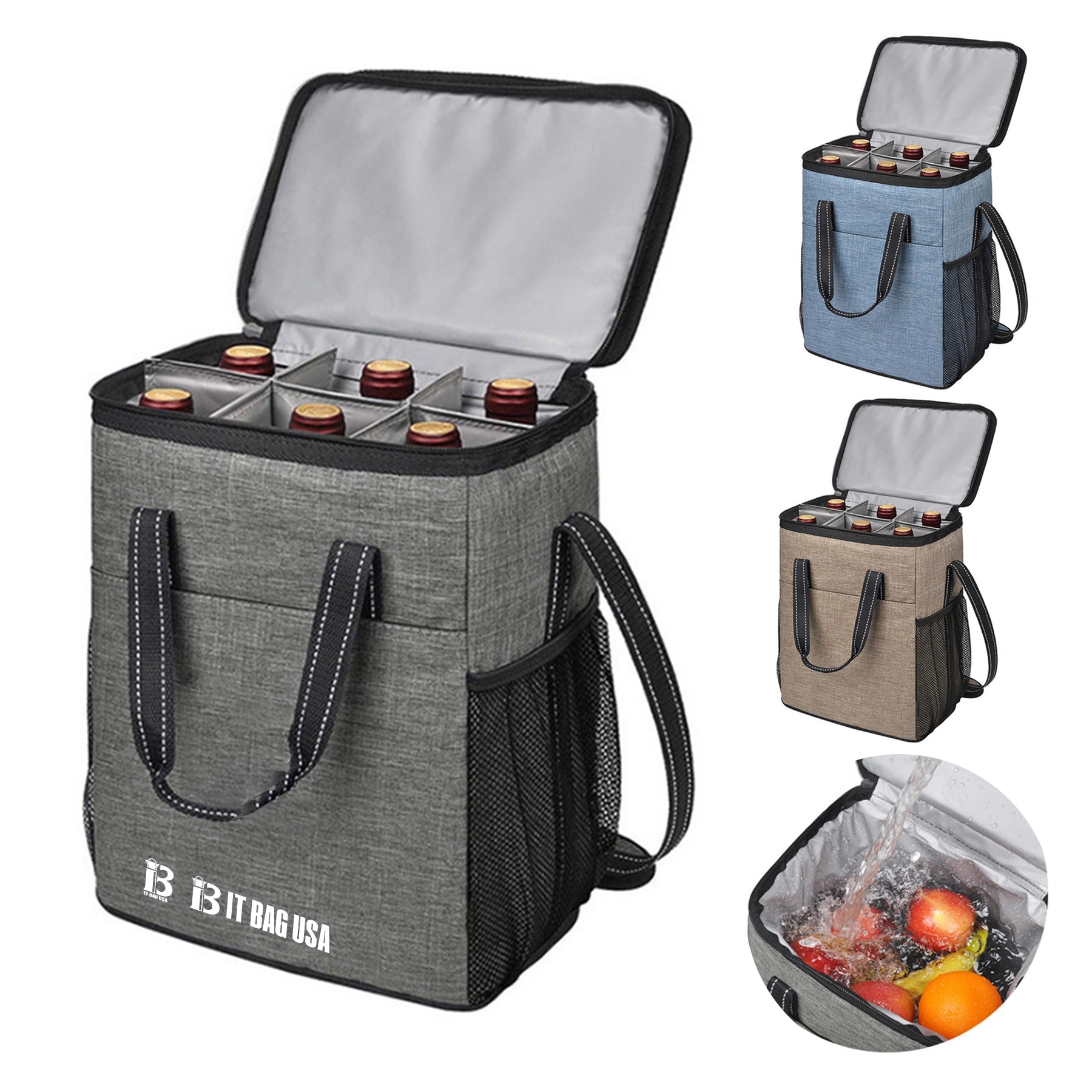 Wine Carrying Cooler Tote Bag 1