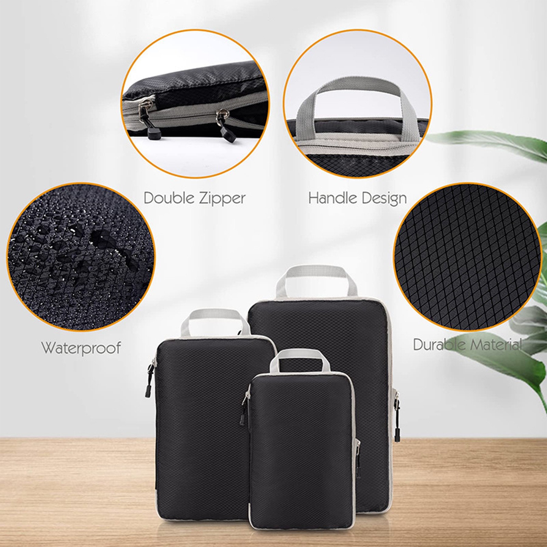 Large Travel Nylon Storage Bags Set 9
