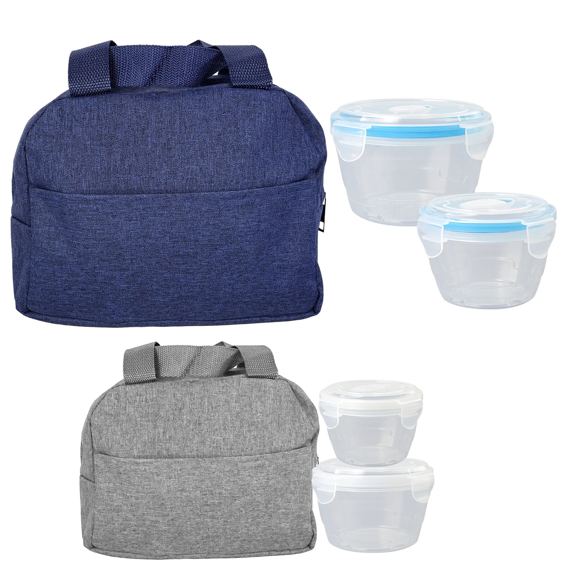 NESTED HEATHERED LUNCH COOLER 6
