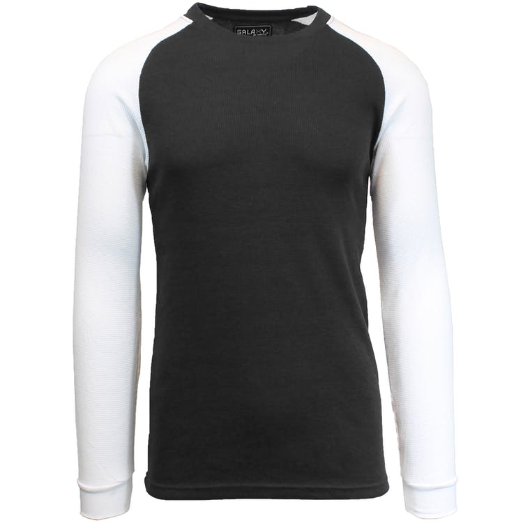 Men's Thermal Shirts - Black/White S-XL 1