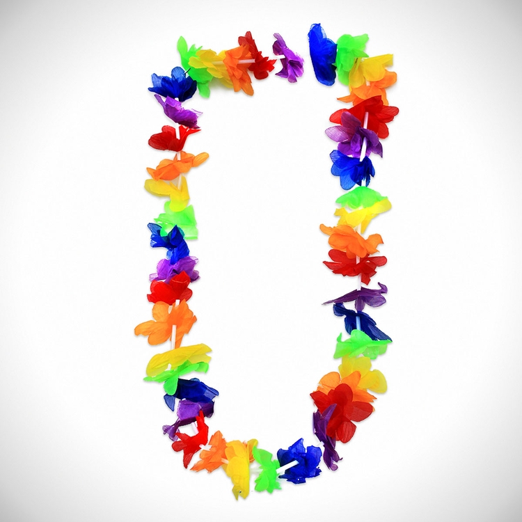Rainbow Lei - 40" 3