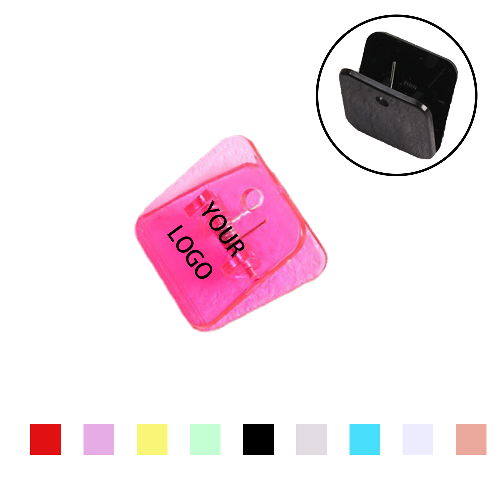 MOQ 20 PCS Acrylic Binder Clips for Office 3