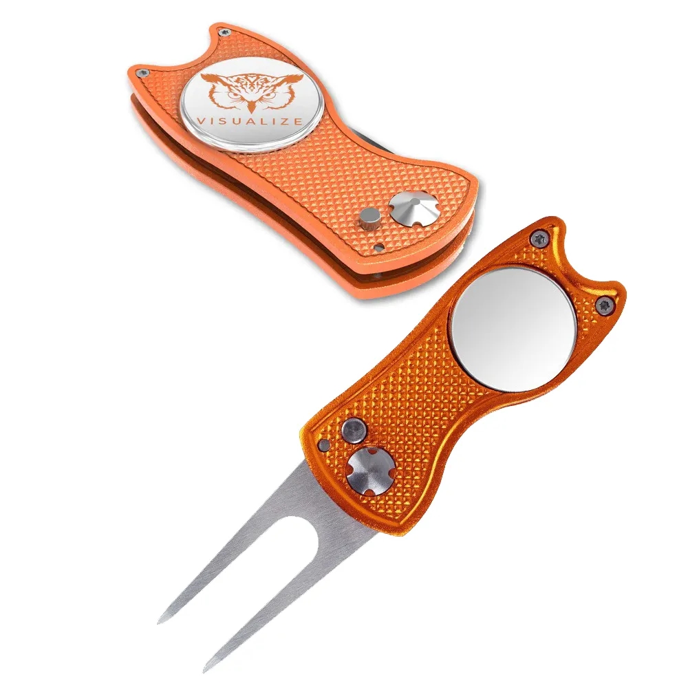 Stainless Steel Foldable Divot Repair Tool Ball Marker 5
