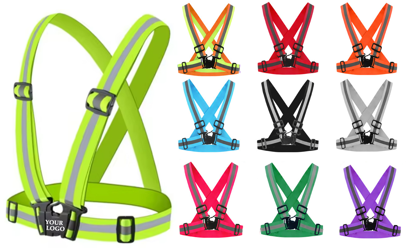 Adjustable Elastic Safety Reflective Vest 2