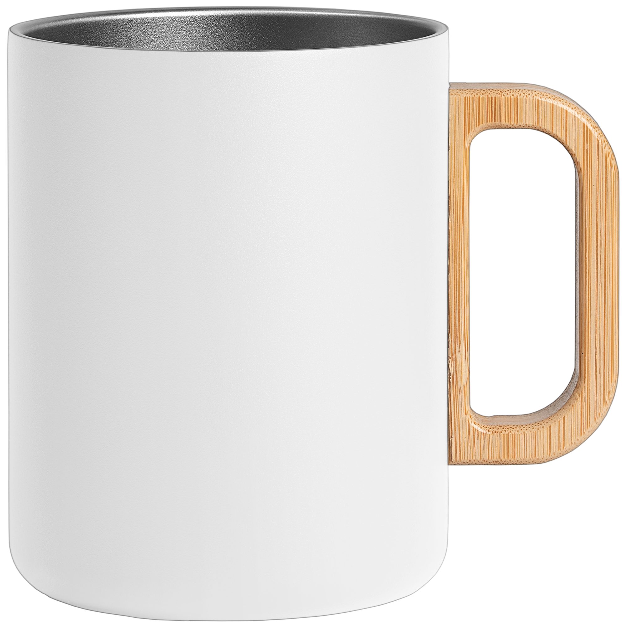 Vancouver - 18 oz. Stainless Steel Double Wall Mug with Bamboo Handle 10