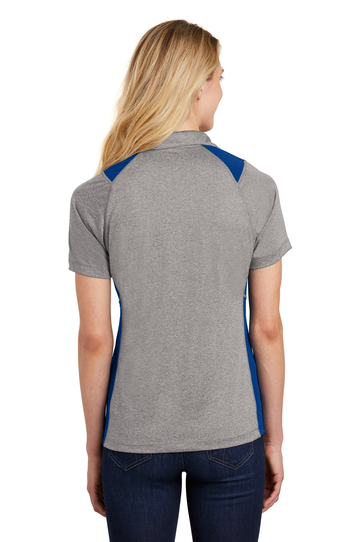 Sport-Tek® Women's Heather Colorblock Contender Polo 70