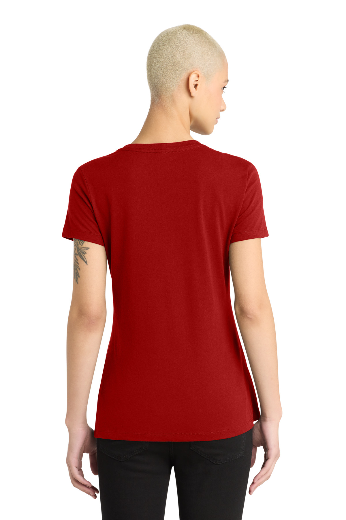 District - Women's Perfect Weight V-Neck Tee. DM1170L 104