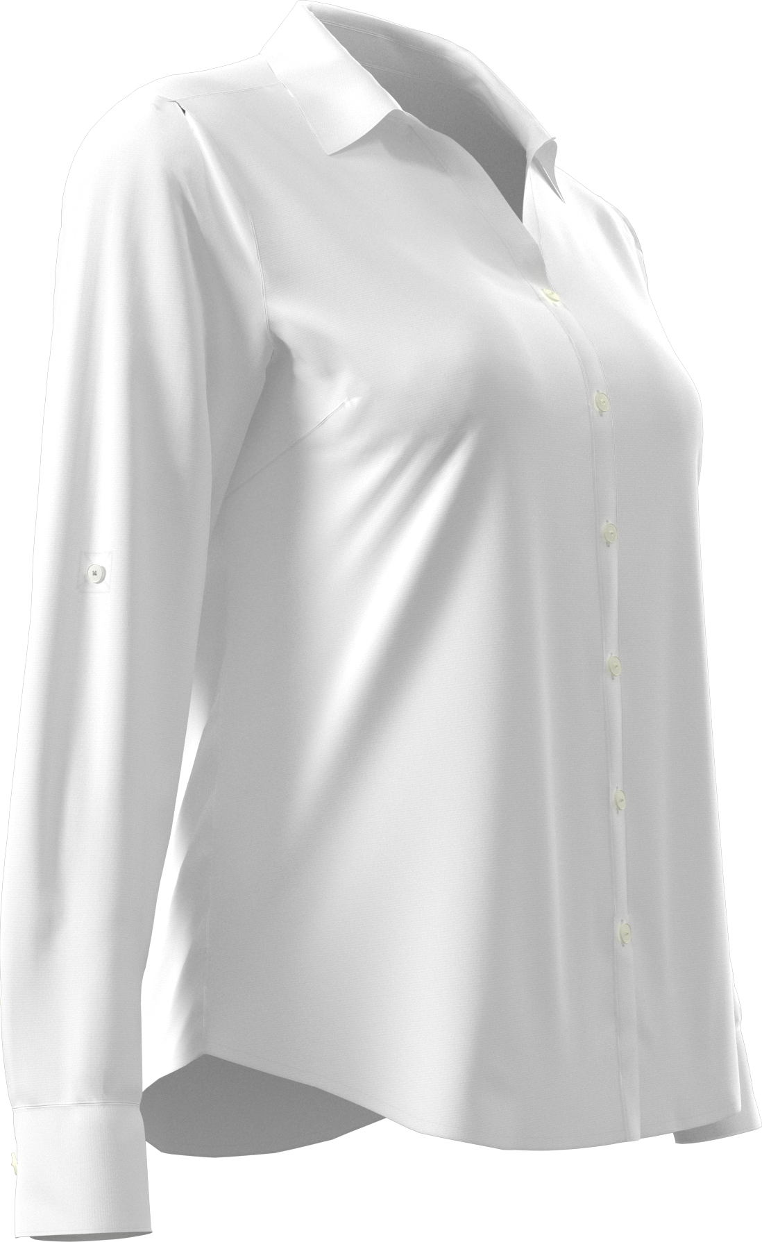 Heather Woven Long Sleeve Button Down Shirt 16