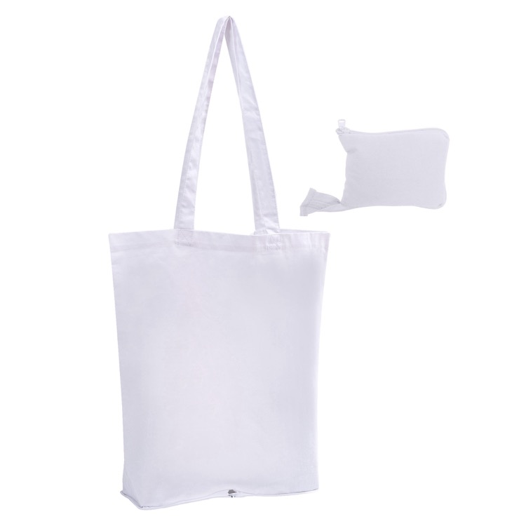 Colouring Foldable Calico Bag, custom tote bag with logo imprint 6