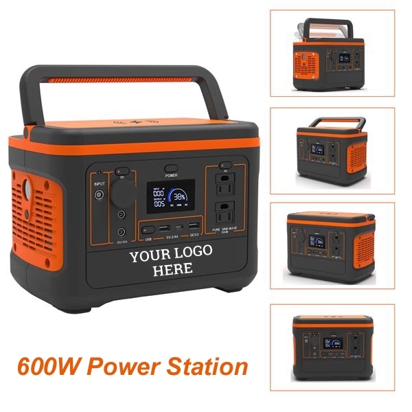 600W Power Station w/  Wireless QI Charger & Foldable Handle 3