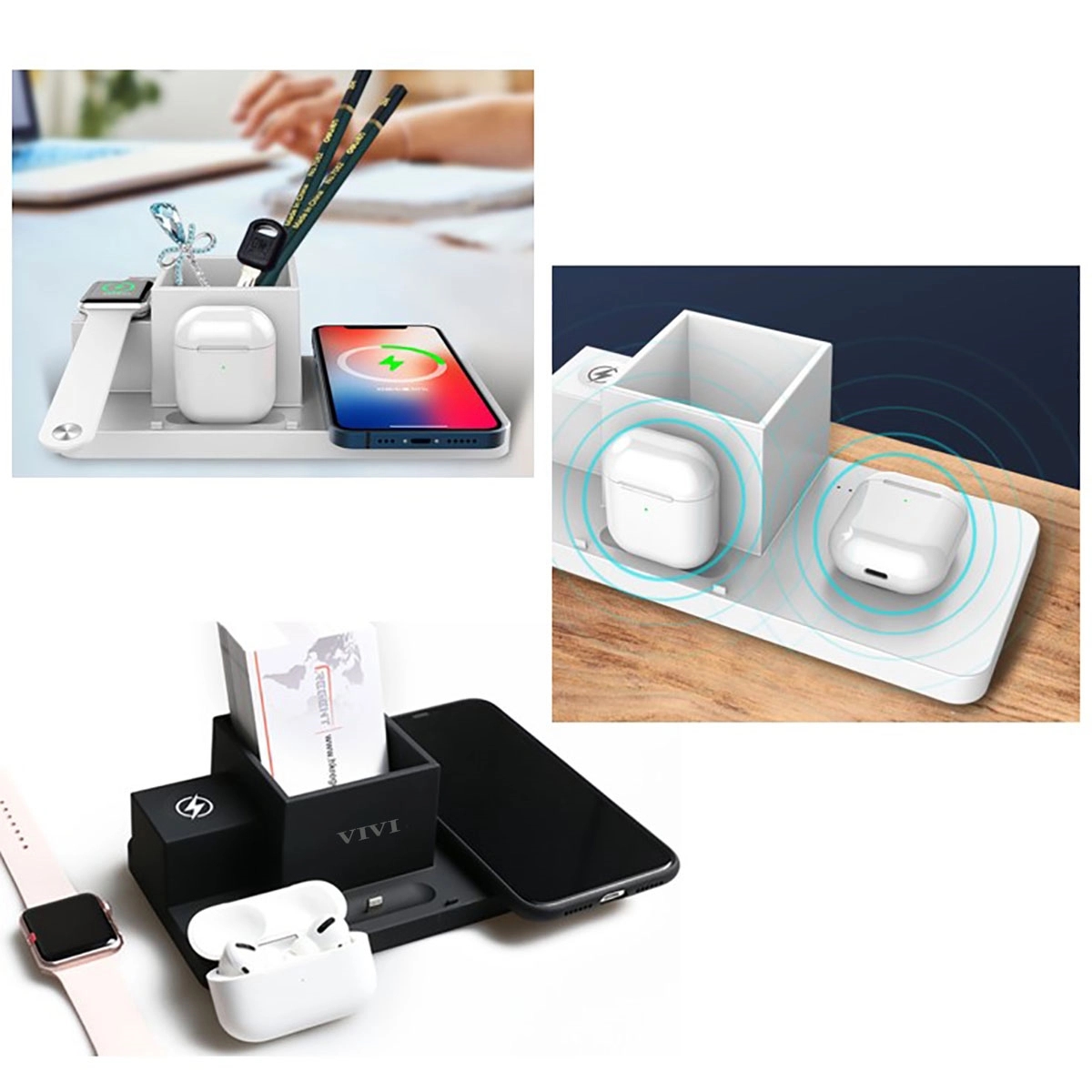 4 IN 1 Wireless Charge Station With Pencil Holder 3