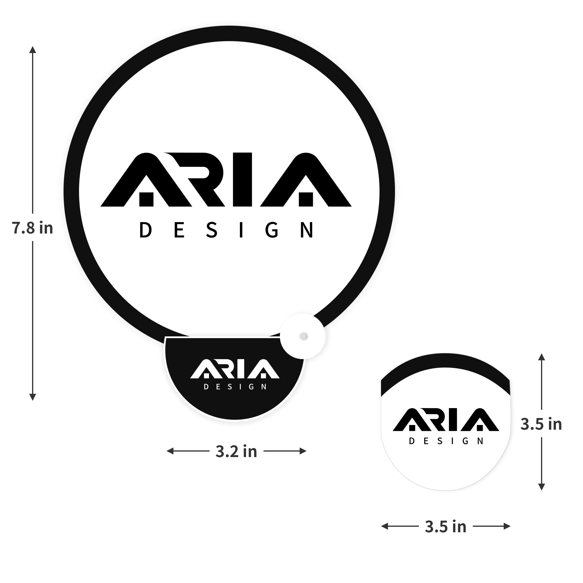 7.87'' Foldable Flying Disc Handle Fan 2